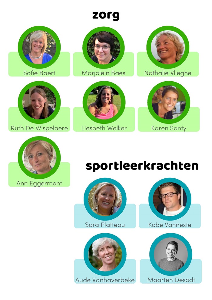 Zorgteam en sportleerkrachten van Biekorfje